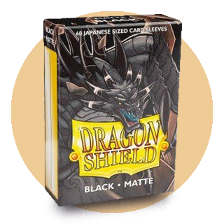 Dragon Shield Pochettes Black Matte format Japonais