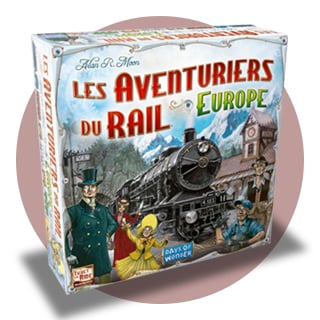 Boîte de jeu Les Aventuriers du Rail Europe