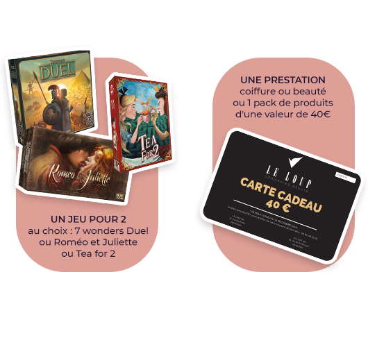 Gagnez un jeu pour 2 et une prestation