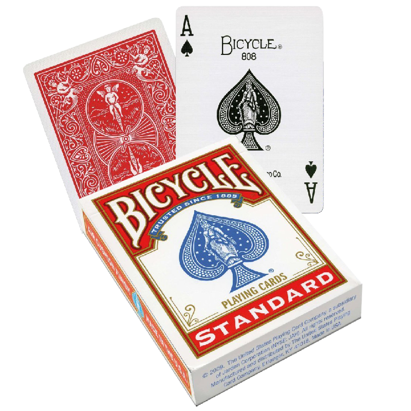 Jeu de 54 Cartes Poker Standard Dos Rouge - Bicycle - Acheter vos