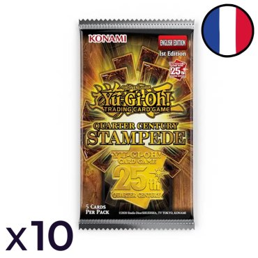 10 boosters quarter century stampede yu gi oh fr 