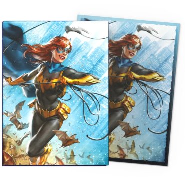 100 pochettes brushed art format standard batgirl dragon shield 