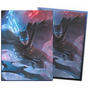 100 pochettes brushed art format standard batman dragon shield 