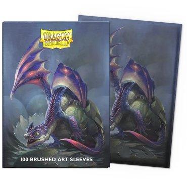 100 pochettes brushed art format standard huey dragon shield 