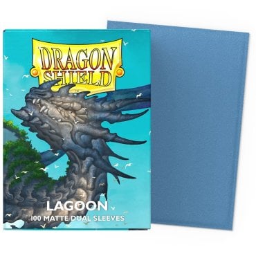 100 pochettes dual matte format standard lagoon dragon shield 