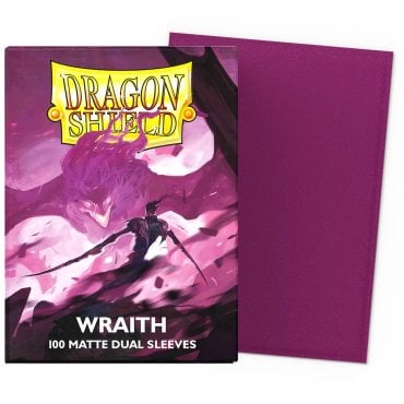 100 pochettes dual matte format standard wraith dragon shield 