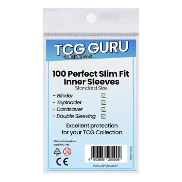 100 pochettes inner precise fit tcg guru  