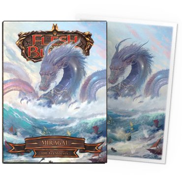 100 pochettes matte art format standard flesh and blood miragai dragon shield 