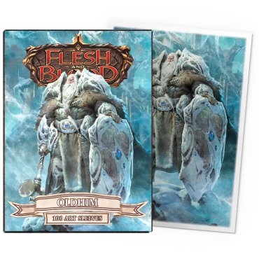 100 pochettes matte art format standard flesh et blood oldhim dragon shield 