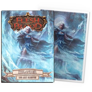 100 pochettes matte art format standard flesh et blood uprising iyslander dragon shield 