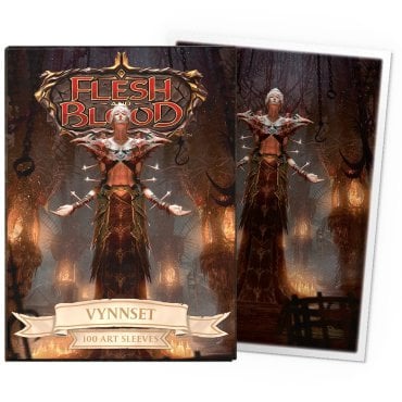 100 pochettes matte art format standard flesh et blood vynnset dragon shield 