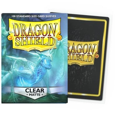 100 pochettes matte format standard clear dragon shield 