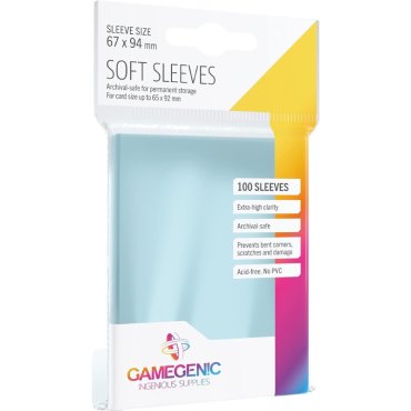 100 pochettes soft gamegenic 