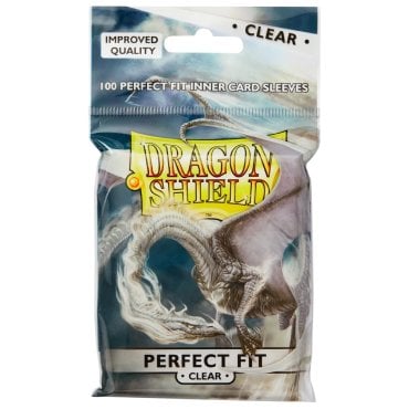 100 sous pochettes perfect fit format standard clear dragon shield 