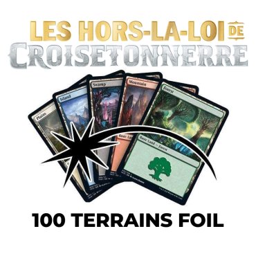 100 terrains foils mtgotj 