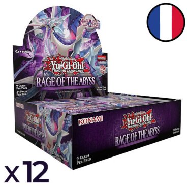 12 boites de boosters rage of the abyss yu gi oh fr 