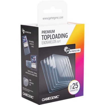 25 toploaders premium toploading exoshields gamegenic boite 1 