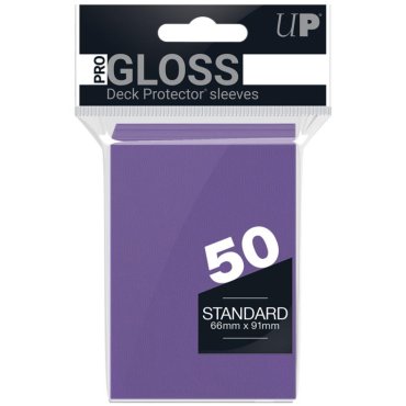 50 pochettes gloss format standard violet ultra pro 82676 