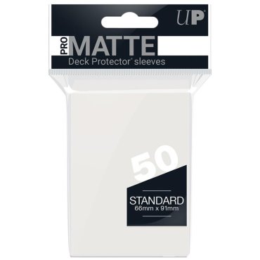 50 pochettes pro matte format standard transparent ultra pro 84490 