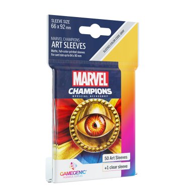 501 pochettes art doctor strange marvel champions 66x91 mm gamegenic 