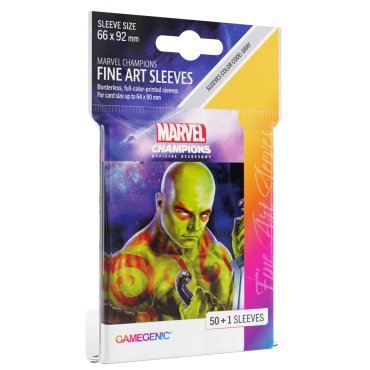 501 pochettes art drax marvel champions 66x91 mm gamegenic sleeves 