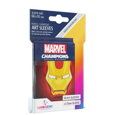 501 pochettes iron man marvel champions 66x91 mm gamegenic 