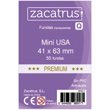 55 protege cartes premium format mini usa clear zacatrus 