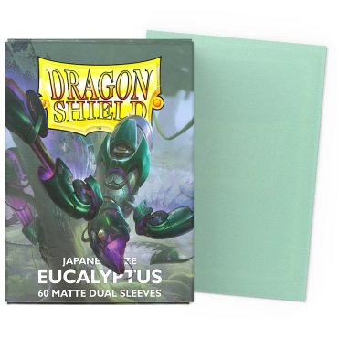 60 pochettes dual matte format japonais eucalyptus dragon shield 