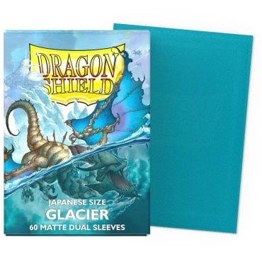 60 pochettes dual matte format japonais glacier dragon shield 