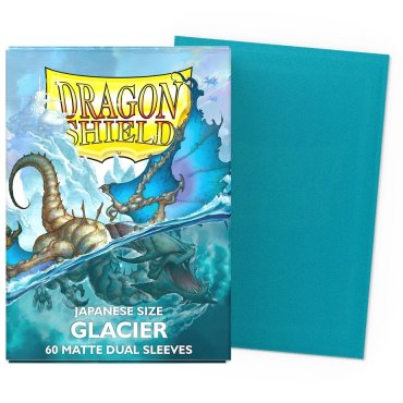 60 pochettes dual matte format japonais glacier dragon shield 