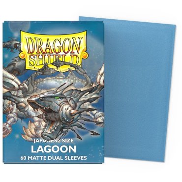 60 pochettes dual matte format japonais lagoon dragon shield 