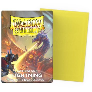 60 pochettes dual matte format japonais lightning dragon shield 