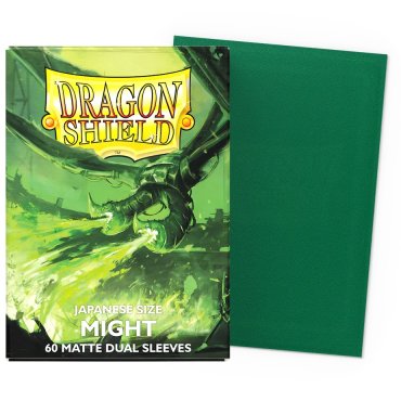 60 pochettes dual matte format japonais might dragon shield 