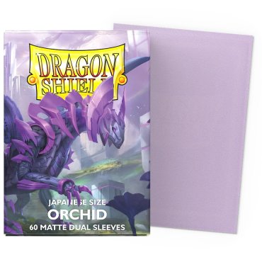 60 pochettes dual matte format japonais orchid dragon shield 