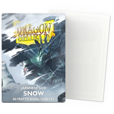 60 pochettes dual matte format japonais snow dragon shield 