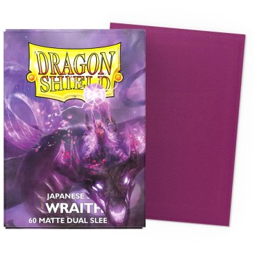 60 pochettes dual matte format japonais wraith dragon shield 