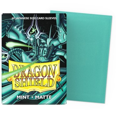 60 pochettes matte format japonais mint dragon shield 