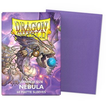 60 pochettes matte format japonais nebula dragon shield 