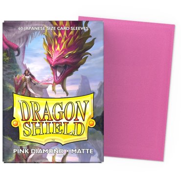 60 pochettes matte format japonais pink diamond dragon shield 