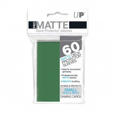 60 pochettes ultra pro small matte green 