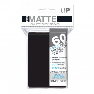 60 pochettes ultra pro small matte noir 
