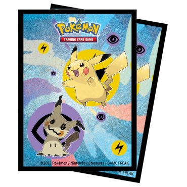 65 pochettes pokemon pikachu et mimiqui format standard ultra pro 