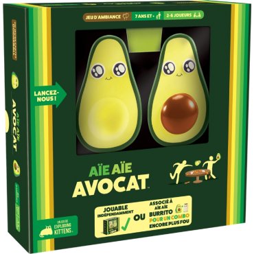 aie aie avocat jeu exploding kittens boite 