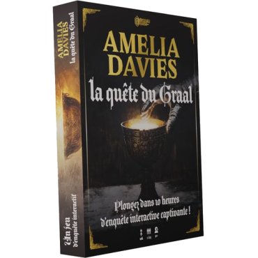 amelia davies la quete du graal jeu unsolved enigmas boite de jeu 