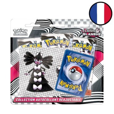 autocollant reajustable flamme blanche 