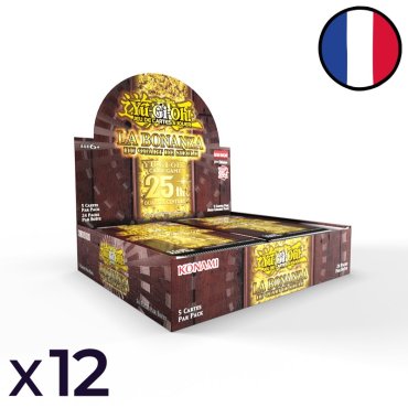 boite de boosters la bonanza du quart de siecle yu gi oh frx12 