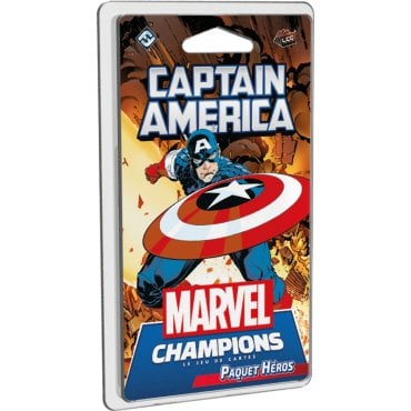 captain america paquet heros marvel champions le jeu de cartes jeu ffg boite 