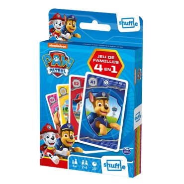 cartamundi jeu de familles 4 en 1 paw patrol boite de jeu 