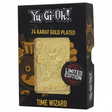 cartee metal plaque or 24k yu gi oh magicien du temps 1 