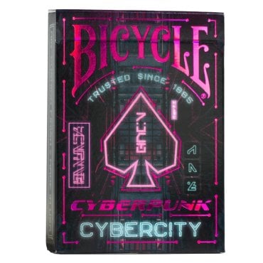 cartes bicycle cyberpunk cybercity boite de jeu 